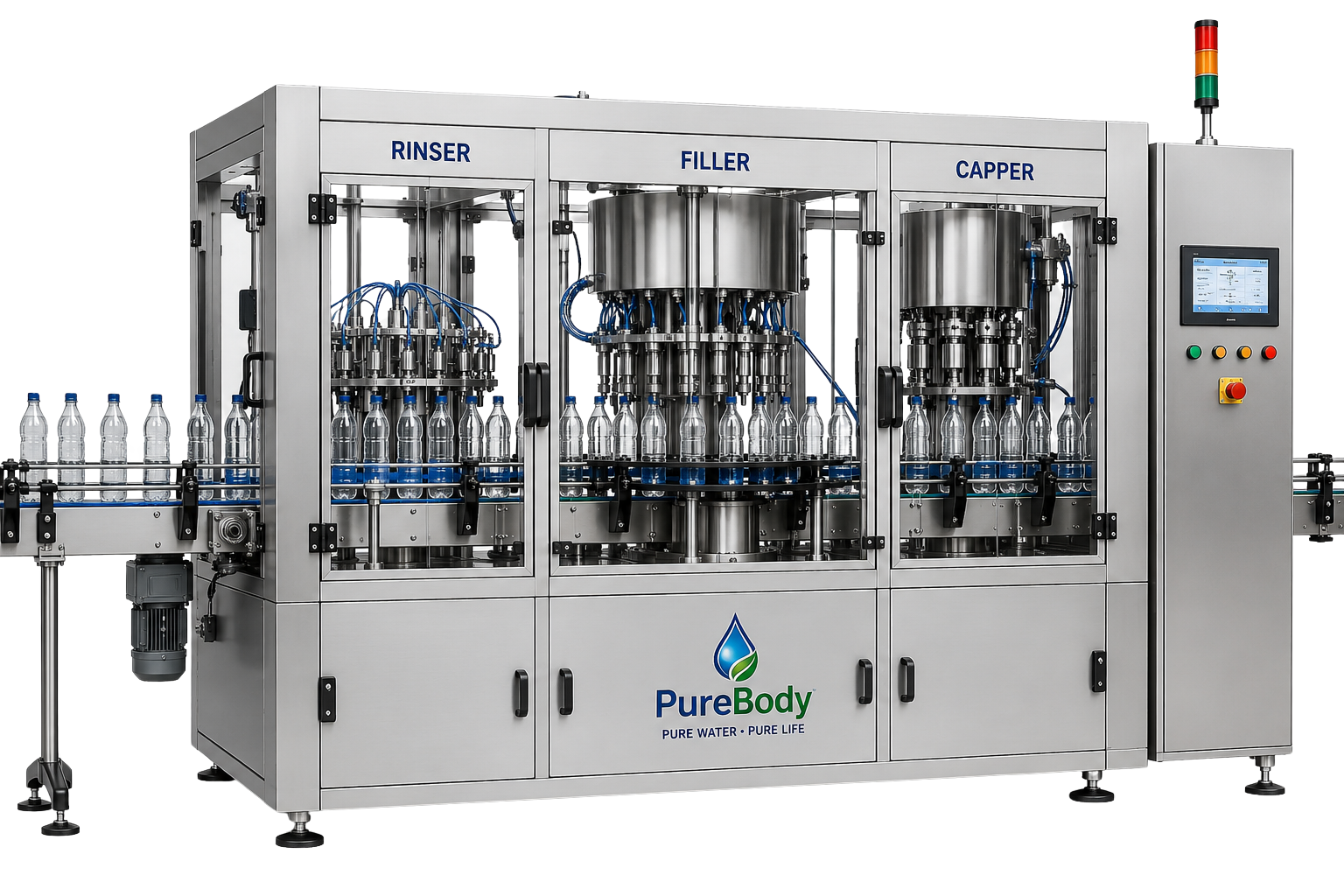 Rinsing,Filling,Capping Machine